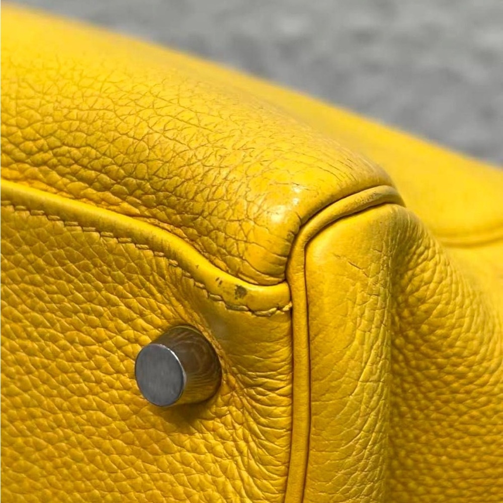 Hermes K28 Yellow with Silver Hardware - Picture 3 of 10